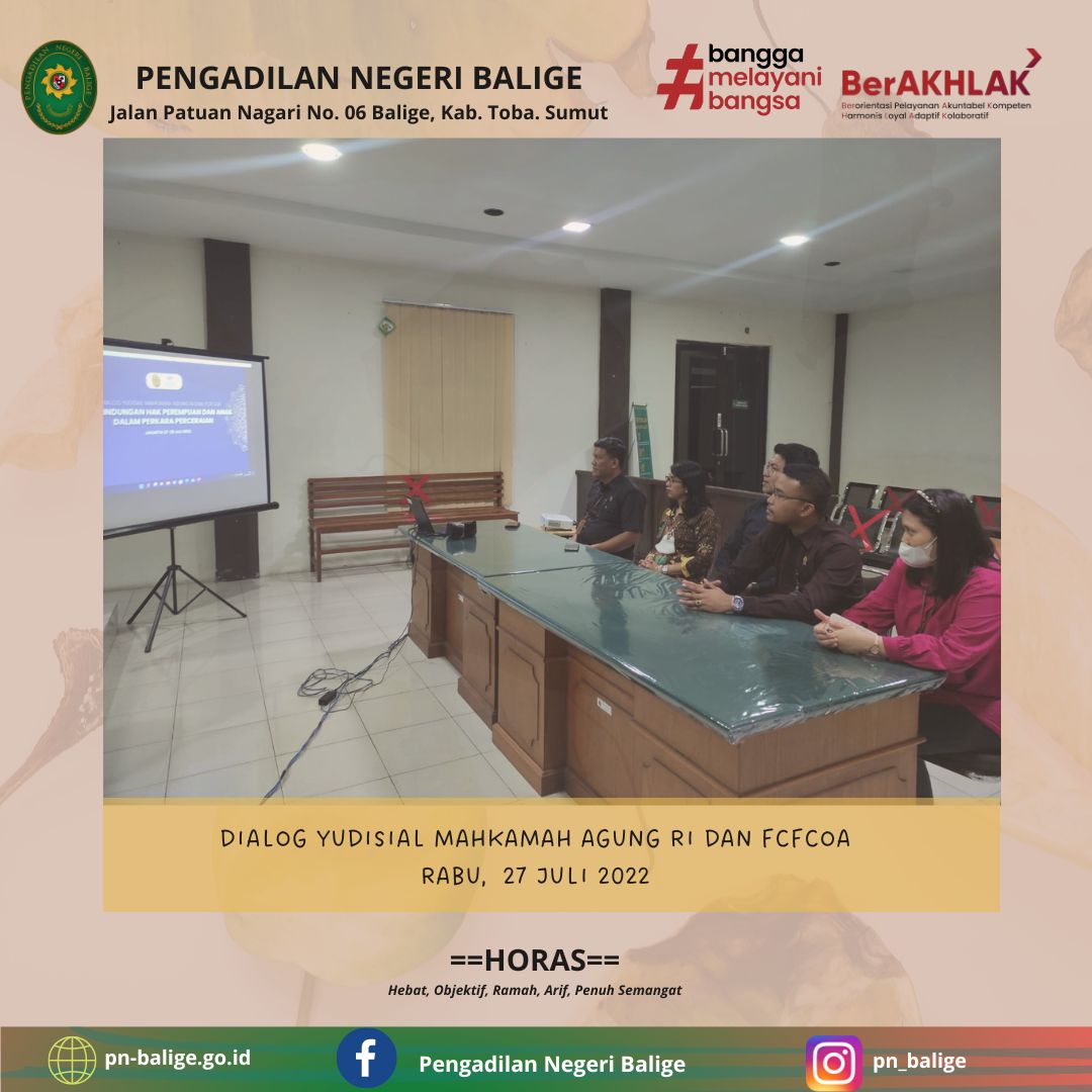 Dialog Yudisial Indonesia, Australia, dan Malaysia : Perlindungan Hak Perempuan dan Anak dalam Perkara Perceraian (Online/Daring)